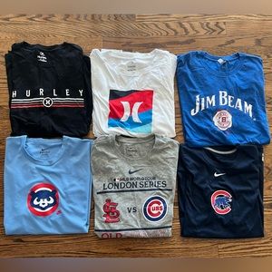Chicago Cubs Nike Hurley tshirt bundle